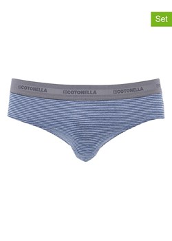 COTONELLA Slipy (2 pary) w kolorze niebiesko-szarym ze sklepu Limango Polska w kategorii Majtki męskie - zdjęcie 188605902
