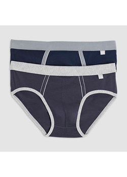 COTONELLA Slipy (2 pary) w kolorze granatowo-szarym ze sklepu Limango Polska w kategorii Majtki męskie - zdjęcie 188605912