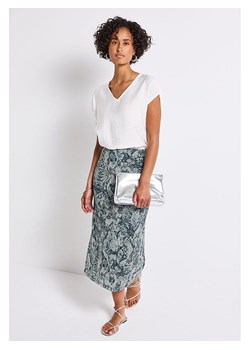 Street One Spódnica w kolorze kremowo-morskim ze sklepu Limango Polska w kategorii Spódnice - zdjęcie 188608094