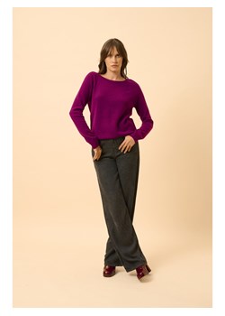 Just Cashmere Kaszmirowy sweter "Abigail" w kolorze fioletowym ze sklepu Limango Polska w kategorii Swetry damskie - zdjęcie 188608220