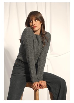 Just Cashmere Kaszmirowy sweter "Alice" w kolorze szarym ze sklepu Limango Polska w kategorii Swetry damskie - zdjęcie 188608231
