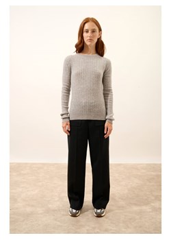 Just Cashmere Kaszmirowy sweter "Avana" w kolorze szarym ze sklepu Limango Polska w kategorii Swetry damskie - zdjęcie 188608373