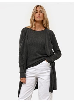 Just Cashmere Kaszmirowy kardigan "Brooke" w kolorze antracytowym ze sklepu Limango Polska w kategorii Swetry damskie - zdjęcie 188608421