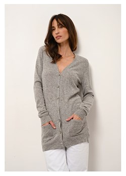 Just Cashmere Kaszmirowy kardigan w kolorze szarym ze sklepu Limango Polska w kategorii Swetry damskie - zdjęcie 188608464