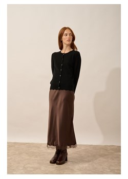 Just Cashmere Kaszmirowy kardigan "Cimba" w kolorze czarnym ze sklepu Limango Polska w kategorii Swetry damskie - zdjęcie 188608472