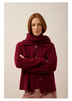 Just Cashmere Kaszmirowy kardigan "Hekla" w kolorze czerwonym ze sklepu Limango Polska w kategorii Swetry damskie - zdjęcie 188608643
