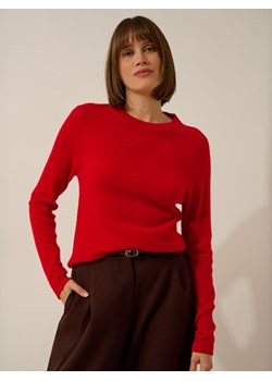 Just Cashmere Kaszmirowy sweter "Jane" w kolorze czerwonym ze sklepu Limango Polska w kategorii Swetry damskie - zdjęcie 188608711