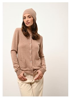 Just Cashmere Kaszmirowy kardigan "Katharine" w kolorze karmelowym ze sklepu Limango Polska w kategorii Swetry damskie - zdjęcie 188608930