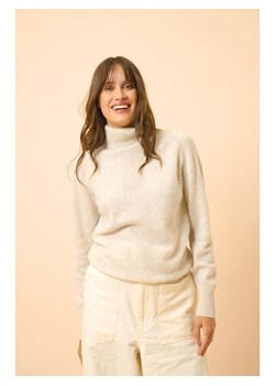 Just Cashmere Kaszmirowy golf w kolorze kremowym ze sklepu Limango Polska w kategorii Swetry damskie - zdjęcie 188609110