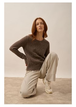 Just Cashmere Kaszmirowy sweter "Nadia" w kolorze brązowym ze sklepu Limango Polska w kategorii Swetry damskie - zdjęcie 188609211