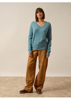 Just Cashmere Kaszmirowy sweter "Nora" w kolorze błękitnym ze sklepu Limango Polska w kategorii Swetry damskie - zdjęcie 188609243