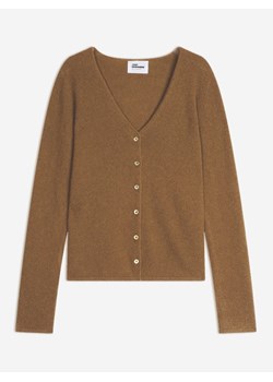 Just Cashmere Kaszmirowy kardigan "Norma" w kolorze jasnobrązowym ze sklepu Limango Polska w kategorii Swetry damskie - zdjęcie 188609283