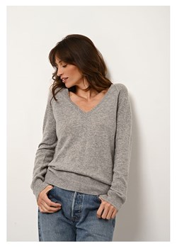 Just Cashmere Kaszmirowy sweter "Phoebe" w kolorze szarym ze sklepu Limango Polska w kategorii Swetry damskie - zdjęcie 188609322