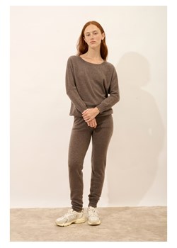 Just Cashmere Kaszmirowy sweter "Rebecca" w kolorze brązowym ze sklepu Limango Polska w kategorii Swetry damskie - zdjęcie 188609371