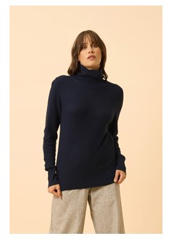Just Cashmere Kaszmirowy golf "Udny" w kolorze granatowym ze sklepu Limango Polska w kategorii Swetry damskie - zdjęcie 188609481