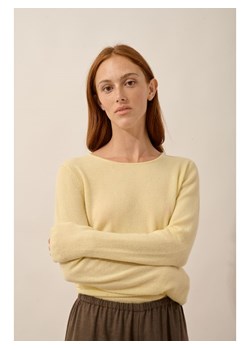 Just Cashmere Kaszmirowy sweter "Vivian" w kolorze żółtym ze sklepu Limango Polska w kategorii Swetry damskie - zdjęcie 188609522