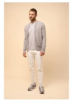 Just Cashmere Kaszmirowy kardigan "Polnoon" w kolorze szarym ze sklepu Limango Polska w kategorii Swetry męskie - zdjęcie 188609550