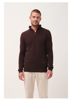 Just Cashmere Kaszmirowy sweter "Bradley" w kolorze bordowym ze sklepu Limango Polska w kategorii Swetry męskie - zdjęcie 188609602