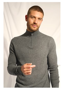 Just Cashmere Kaszmirowy sweter "Bradley" w kolorze antracytowym ze sklepu Limango Polska w kategorii Swetry męskie - zdjęcie 188609611