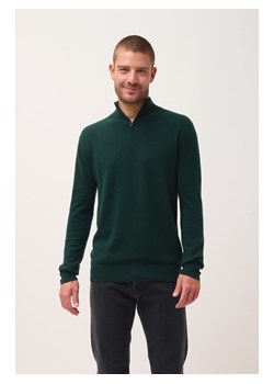 Just Cashmere Kaszmirowy sweter "Bradley" w kolorze ciemnozielonym ze sklepu Limango Polska w kategorii Swetry męskie - zdjęcie 188609624