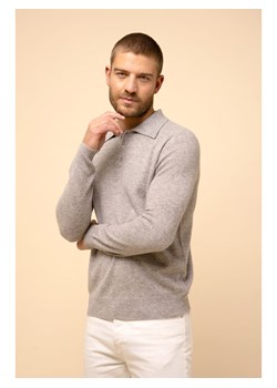 Just Cashmere Kaszmirowy sweter "Douglas" w kolorze szarym ze sklepu Limango Polska w kategorii Swetry męskie - zdjęcie 188609712