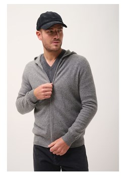 Just Cashmere Kaszmirowy kardigan "Elliot" w kolorze szarym ze sklepu Limango Polska w kategorii Swetry męskie - zdjęcie 188609720