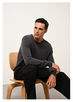 Just Cashmere Kaszmirowy sweter "Gabin" w kolorze antracytowym ze sklepu Limango Polska w kategorii Swetry męskie - zdjęcie 188609751