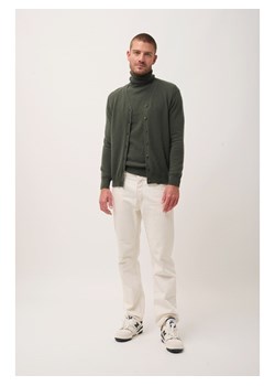 Just Cashmere Kaszmirowy kardigan "Lana" w kolorze khaki ze sklepu Limango Polska w kategorii Swetry męskie - zdjęcie 188609874