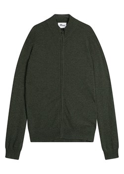 Just Cashmere Kaszmirowy kardigan "Lilou" w kolorze ciemnozielonym ze sklepu Limango Polska w kategorii Swetry męskie - zdjęcie 188609880