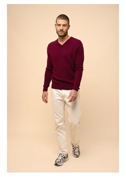 Just Cashmere Kaszmirowy sweter "Nathan" w kolorze bordowym ze sklepu Limango Polska w kategorii Swetry męskie - zdjęcie 188609881