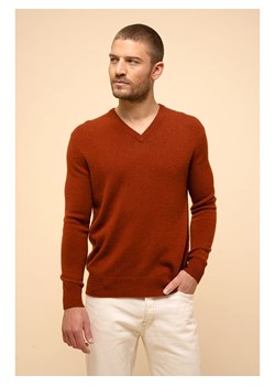 Just Cashmere Kaszmirowy sweter w kolorze jasnobrązowym ze sklepu Limango Polska w kategorii Swetry męskie - zdjęcie 188609904