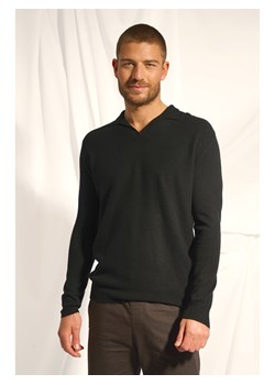 Just Cashmere Kaszmirowy sweter "Noah" w kolorze antracytowym ze sklepu Limango Polska w kategorii Swetry męskie - zdjęcie 188609934