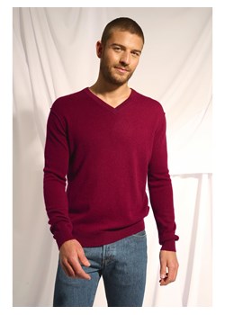 Just Cashmere Kaszmirowy sweter "Tom" w kolorze bordowym ze sklepu Limango Polska w kategorii Swetry męskie - zdjęcie 188610060
