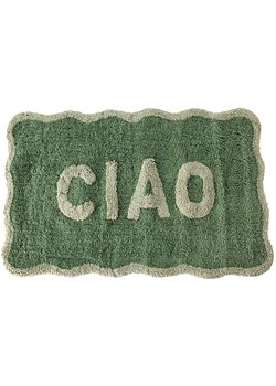 Kersten Dywanik łazienkowy "Ciao" w kolorze zielonym - 50 x 80 cm ze sklepu Limango Polska w kategorii Akcesoria łazienkowe - zdjęcie 188614450
