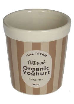 Kersten Doniczka "Yoghurt" w kolorze jasnobrązowo-beżowym - wys. 10,4 x Ø 9,7 cm ze sklepu Limango Polska w kategorii Doniczki i osłonki - zdjęcie 188614501