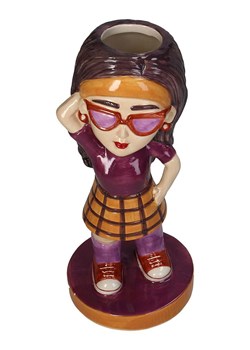 Kersten Wazon "Dancing Queen '90" ze wzorem - wys. 24 x Ø 10,3 cm ze sklepu Limango Polska w kategorii Wazony - zdjęcie 188614550