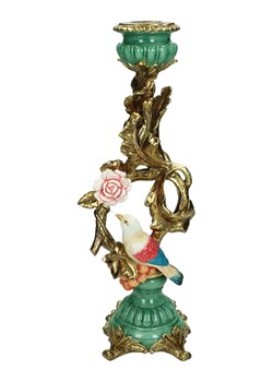 Kersten Świecznik w kolorze złoto-zielonym - 11 x 35 x 10 cm ze sklepu Limango Polska w kategorii Świeczniki - zdjęcie 188614640