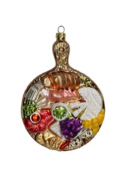 Kersten Ozdoba choinkowa "Cold Cuts Plate" ze wzorem - wys. 14,5 cm ze sklepu Limango Polska w kategorii Dekoracje bożonarodzeniowe - zdjęcie 188614650
