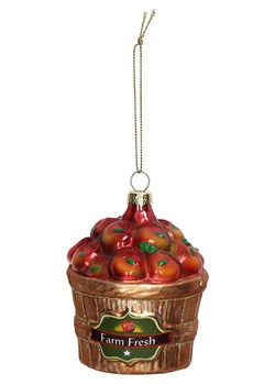 Kersten Bombka "Apple Basket" w kolorze czerwono-złotym - wys. 8 cm ze sklepu Limango Polska w kategorii Dekoracje bożonarodzeniowe - zdjęcie 188614673