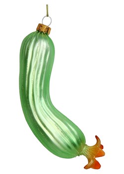 Kersten Bombka "Zuchinni" w kolorze zielonym - wys. 16, 3 cm ze sklepu Limango Polska w kategorii Dekoracje bożonarodzeniowe - zdjęcie 188614733