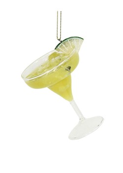 Kersten Ozdoba choinkowa "Cocktail Margarita" w kolorze żółtym - wys. 8 cm ze sklepu Limango Polska w kategorii Dekoracje bożonarodzeniowe - zdjęcie 188614753