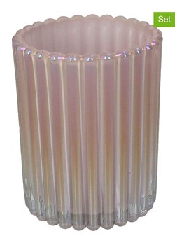 Kersten Świeczniki (2 szt.) w kolorze jasnoróżowym - wys. 9 x Ø 9 cm ze sklepu Limango Polska w kategorii Świeczniki - zdjęcie 188614954