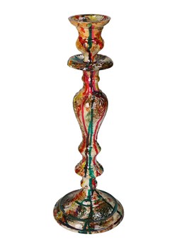 Kersten Świecznik ze wzorem - wys. 33 x Ø 12 cm ze sklepu Limango Polska w kategorii Świeczniki - zdjęcie 188614984