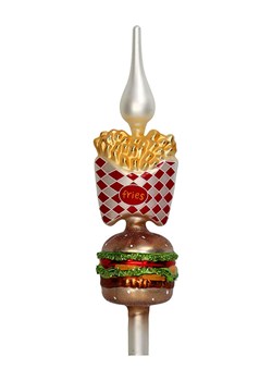 Kersten Szpic "Fastfood" ze wzorem na choinkę - wys. 33 cm ze sklepu Limango Polska w kategorii Dekoracje bożonarodzeniowe - zdjęcie 188614993