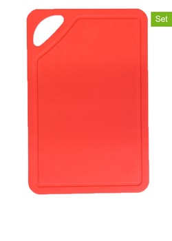 Glasslock Deski (2 szt.) w kolorze czerwonym do krojenia - 26 x 17 cm ze sklepu Limango Polska w kategorii Deski - zdjęcie 188615751