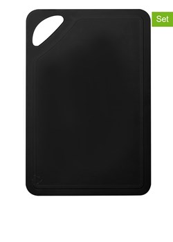 Glasslock Deski (2 szt.) w kolorze czarnym do krojenia - 26 x 17 cm ze sklepu Limango Polska w kategorii Deski - zdjęcie 188615753