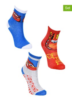 Disney Cars Skarpety (3 pary) "Auta" ze wzorem ze sklepu Limango Polska w kategorii Skarpetki dziecięce - zdjęcie 188615871