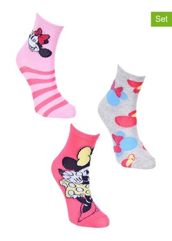 Disney Minnie Mouse Skarpety (3 pary) "Minnie" ze wzorem ze sklepu Limango Polska w kategorii Skarpetki dziecięce - zdjęcie 188616112