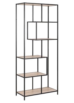 Actona Regał "Seaford" w kolorze jasnobrązowo-czarnym na książki - 77 x 185 x 35 cm ze sklepu Limango Polska w kategorii Regały i witryny - zdjęcie 188616763