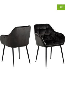 Actona Krzesła (2 szt.) "Brooke" w kolorze antracytowym do jadalni - 58 x 83 x 55 cm ze sklepu Limango Polska w kategorii Meble - zdjęcie 188616921